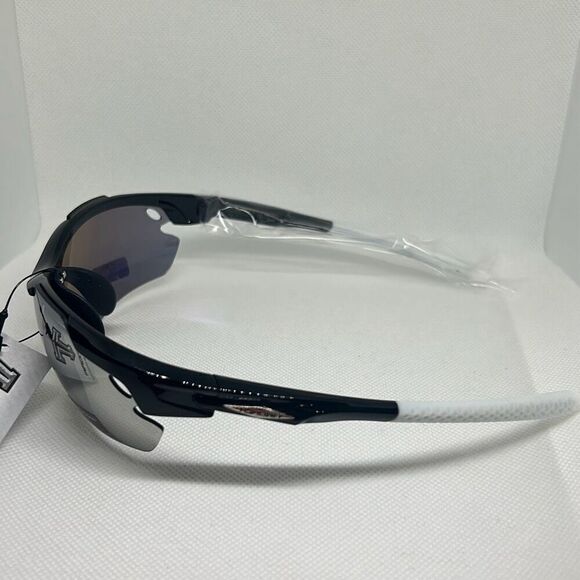 Tundra Mens Semi Rimless Mirrored Wrap Sunglasses - Picture 2 of 3
